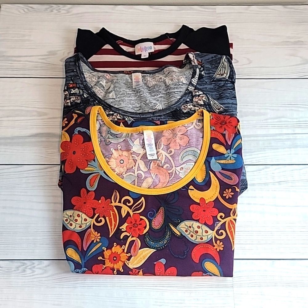 LukaRoe t-shirt bundle printed fun themed and super soft Size S